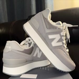New Balance 574 + (Plus) Shadow Grey WL574ZSD Women’s 9.5 B And For Mens Size 8B